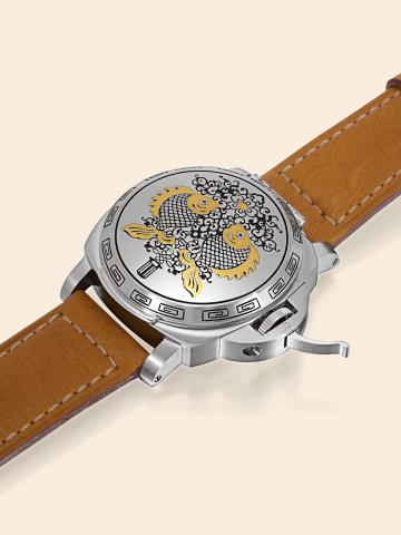 Luminor Panerai Sealand Ref. PAM 00804..Officine Panerai, Firenze 1860, Luminor Sealand, No. FO 4/30, Ref. PAM 00804. Made in a limited edition.of 30 examples for the Shanghai Boutique in 2000..Very fine and very rare, large, self-winding, water-resistant