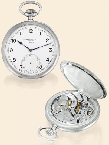 Silver Lever Chronometer Deck Watch._ Guillaume Balance.Patek, Philippe & Cie., Gen