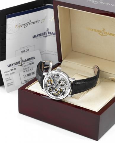 Ulysse Nardin Platinum Skeletonized.Ulysse Nardin, Locle & Gen