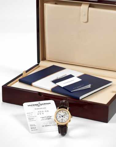 Ulysse Nardin Yellow Gold.Perpetual Calendar - GMT.Ulysse Nardin, Locle & Gen