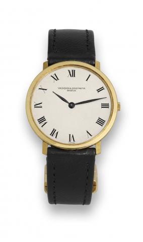 Vacheron & Constantin, Geneve, movement.No. 682536, case No. 516754, Ref. 33003. Made in the 1950s..Fine, thin and elegant, 18K yellow gold wristwatch with 18K.pink gold Cartier deployant clasp..To be sold without reserve
