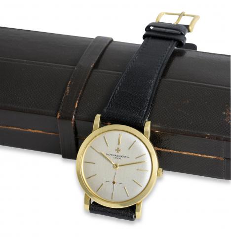 Vacheron Constantin Ref. 4667.Yellow Gold.Vacheron & Constantin, Geneve, movement No. 533139, case.No. 363157, Ref. 4667. Made circa 1953..Very fine and rare, thin, 18K yellow gold wristwatch..Accompanied by a fitted box.