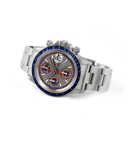 Tudor - Ref. 9420 - Chrono Time.Tudor, Automatic - Chrono Time, case No. 880201, Ref. 9420/0, case made by Rolex, Geneva. Made in the 1980s..Fine, self-winding, water resistant to 100 meters, stainless steel wristwatch with round button chronograph, regis