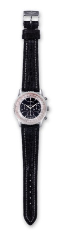 Breitling Navitimer Montbrillant, Ref. A30030.2.case No. 5224. Made in the 1990s..Very fine, self-winding, water-resistant, stainless steel.gentleman's wristwatch with round button chronograph.registers, telemeter and slide-rule, stainless steel Breitling