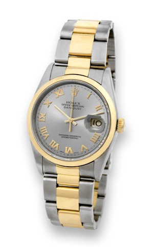 Rolex - Ref. 16203 - Steel & Gold - Datejust.Rolex Oyster Perpetual, Datejust, Superlative Chronometer.Officially Certified, case No. Y 920723, Ref. 16203. Made.in 2002..Fine, center seconds, self-winding, water-resistant, stainless.steel and 18K yellow g