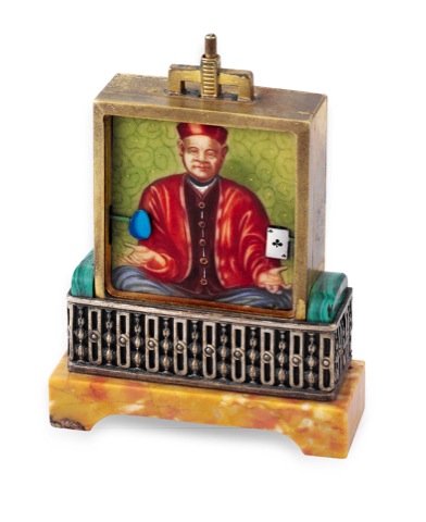 Didisheim Goldshmidt - Le Jongleur.Didisheim Goldshmidt, Fils & Cie., Swiss, Le Jongleur, No. 58247. Made circa 1920..Fine and unusual digital automaton table timepiece..To be sold without reserve