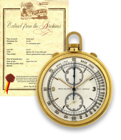 Patek Philippe _ Ref. 685, Gold Chronograph.Patek Philippe & Cie., Gen