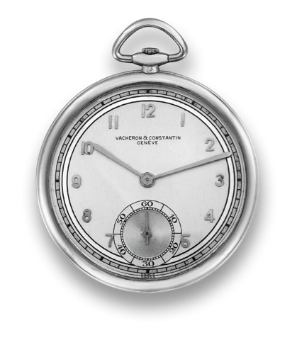 Vacheron & Constantin Platinum.Dress Watch.Vacheron & Constantin, Geneve, movement No. 393169.case No. 804177, Ref. 7122. Made circa 1940..Fine and elegant, thin, 18K white gold keyless dress watch.with two-tone dial.