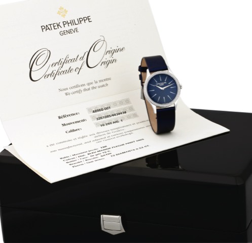 PATEK PHILIPPE, REF. 4896G, WHITE GOLD.AND DIAMONDS.Patek Philippe & Cie, Gen