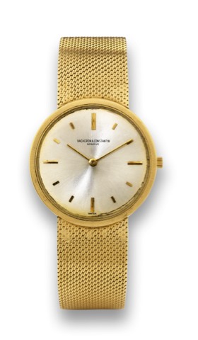VACHERON & CONSTANTIN REF.6452.Vacheron & Constantin, Geneve, movement No. 575455, case.No. 406168, Ref. 6452. Made in the 1960s..Fine, 18k yellow gold wristwatch with an 18K yellow gold.Vacheron Constantin bracelet and deployant clasp.