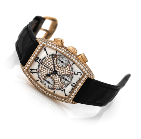 FRANCK MULLER REF. 7502 CC D YELLOW GOLD & DIAMOND SKELETON MOVEMENT.Franck Muller, Gen