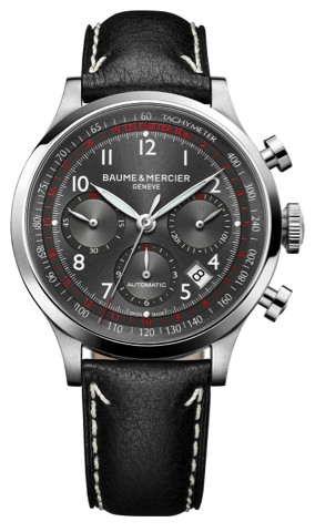 BAUME & MERCIER CAPELAND FOR HELP THEM.Baume & Mercier, Geneve, Capeland Chronograph, Automatic, case No. 5890633, Ref. 65687. Made in 2012.