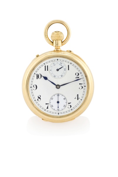 S. SMITH & SON - ONE-MINUTE TOURBILLON.WITH GUILLAUME BALANCE.S. Smith & Son, 9. Strand, London, Makers to the Admiralty.and the Indian Government, Grand Hotel Buildings, Trafalgar.Square, London, No. 302.16. The case with London hallmarks.for 