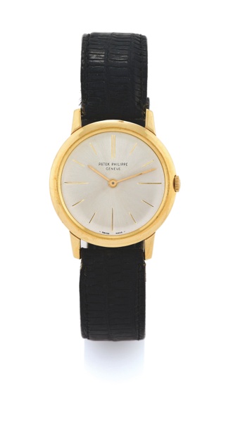 PATEK PHILIPPE, REF. 2593.Patek Philippe & Cie, Genève, No. 786702, case No. 2616912, Ref. 2593..Made circa 1963. Very fine, 18K yellow gold wristwatch