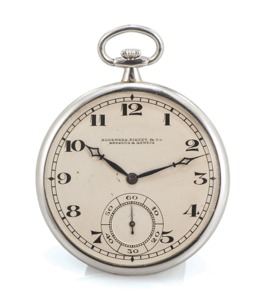 AUDEMARS PIGUET. POCKET WATCH PLATINUM. Audemars Piguet & Co, No. 16893. Made in the 1910s.. Fine, slim, pocket watch.