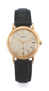 PATEK PHILIPP E REF. 3473 YELLOW GOLD. Patek Philippe & Cie, Genève, No. 1112499, case No. 2629737. Ref. 3473. Made circa 1964.. Very fine and very rare, self-winding, water-resistant. 18K yellow gold wristwatch.