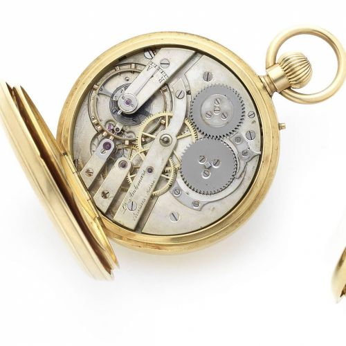 Louis Audemars, Brassus. A late 19th century 18ct gold open face pocket watch