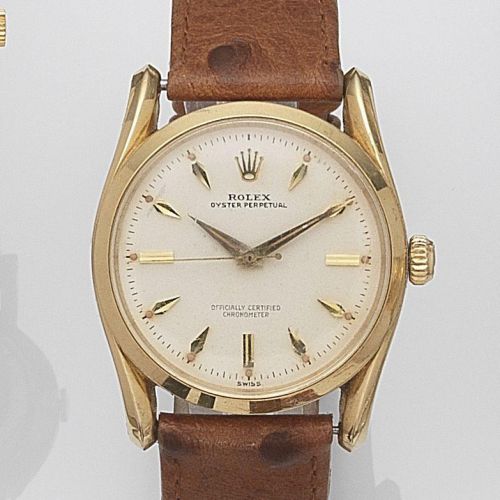 Rolex. An 18ct gold automatic wristwatch