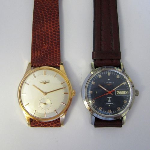 A lot of two Longines wristwatches (AF)