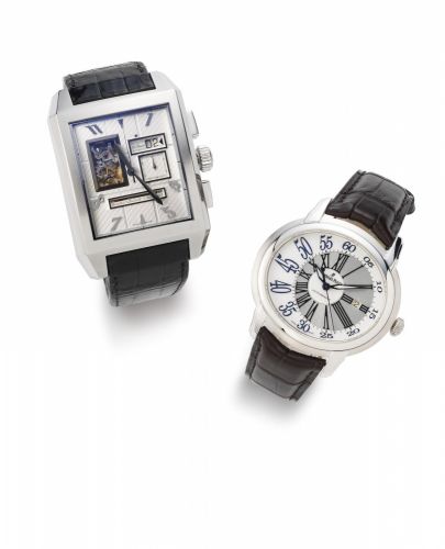 Zenith. A stainless steel automatic chronograph wristwatch with power reserve indication