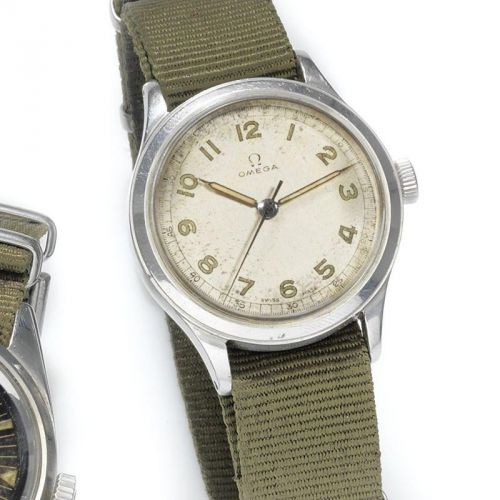 Omega. A stainless steel manual wind wristwatch for the US Army in Germany