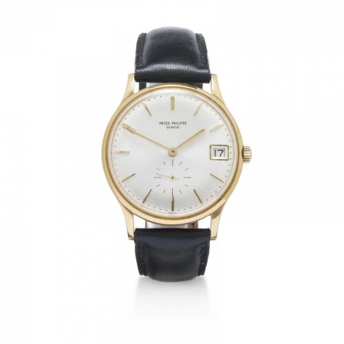 Patek Philippe. A fine 18K gold automatic wristwatch with date