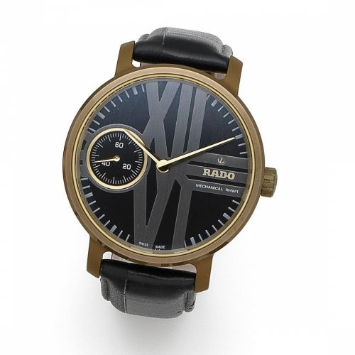Rado. A limited edition ceramic manual wind wristwatch with aluminium movement