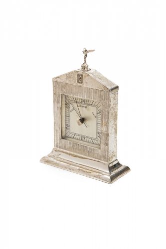 A silver barometer desk piece by Saunders & Shepherd, 1933 Rolls-Royce Christmas gift