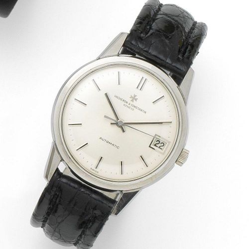 Vacheron & Constantin. A stainless steel automatic calendar wristwatch