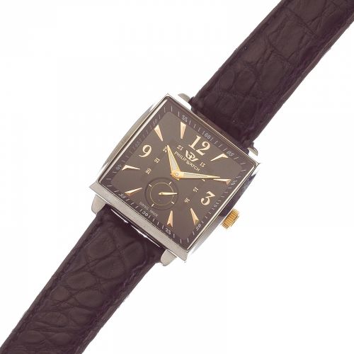 Philip Watch. A stainless steel manual wind cushion form wristwatch