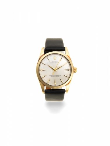 Rolex. A gold plated automatic wristwatch