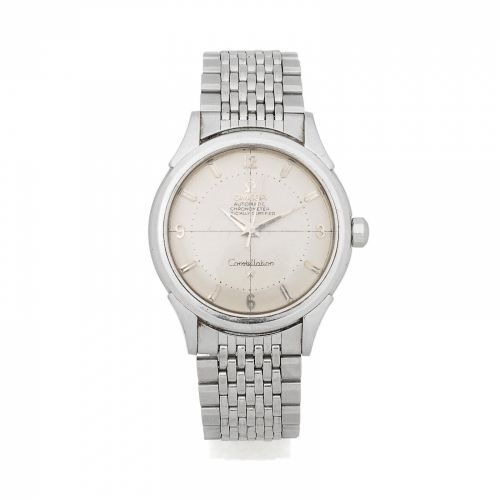 Omega. A stainless steel automatic bracelet watch