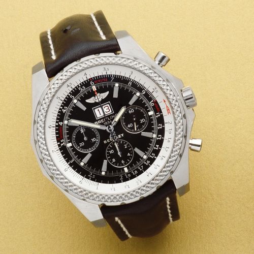 Breitling For Bentley. An oversized stainless steel automatic calendar chronograph wristwatch