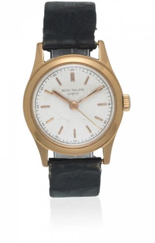 Patek Philippe. An 18K rose gold manual wind wristwatch with centre seconds
