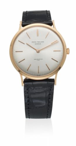 Patek Philippe. An 18K gold manual wind wristwatch