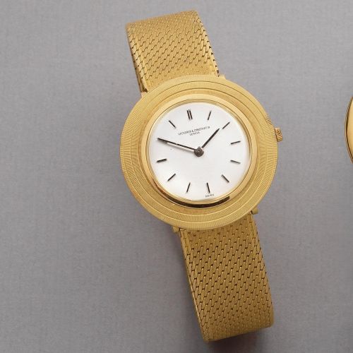 Vacheron & Constantin. An 18K gold ultra thin manual wind bracelet watch