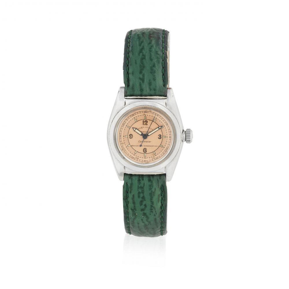 Rolex. A stainless steel automatic wristwatch