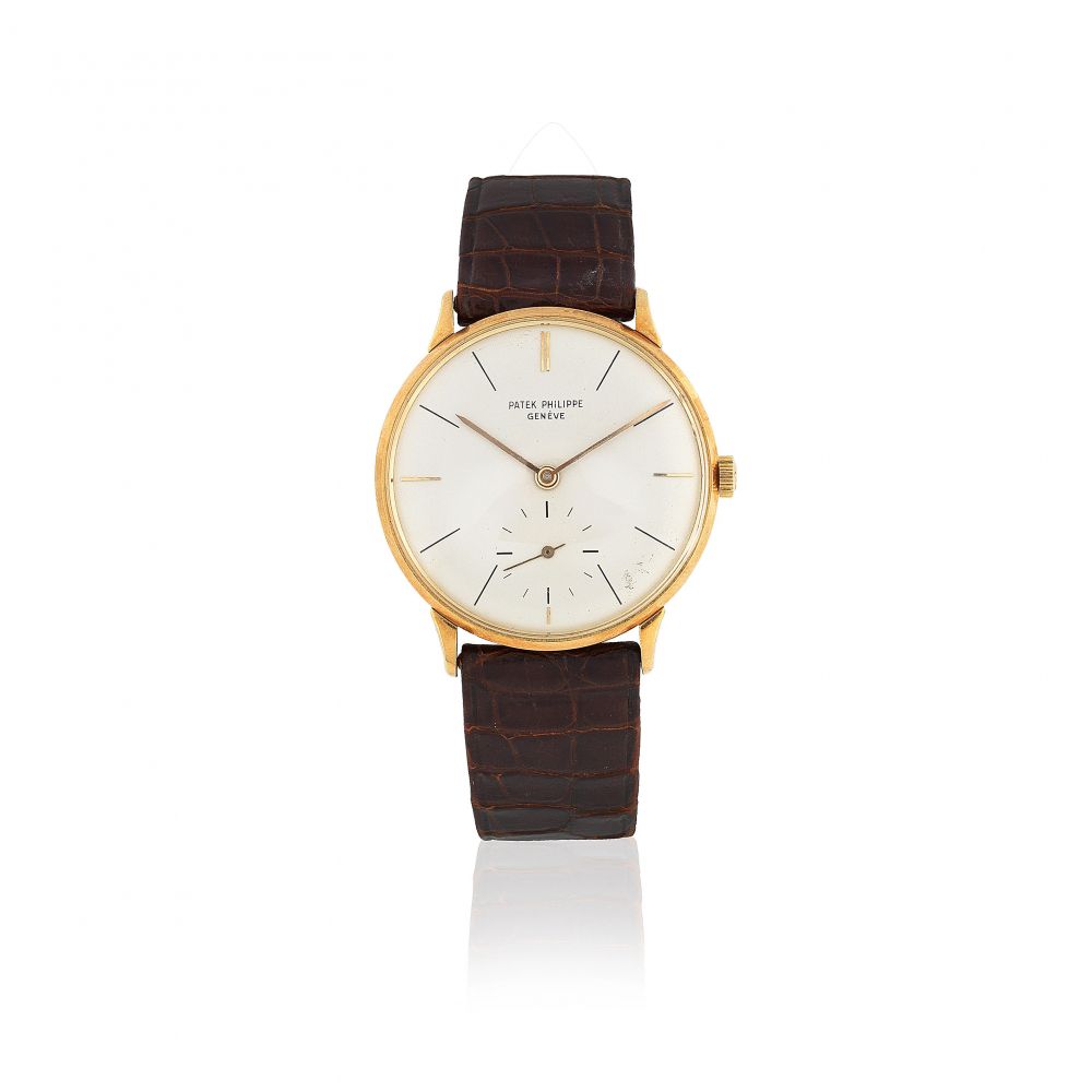 Patek Philippe. An 18K gold manual wind wristwatch