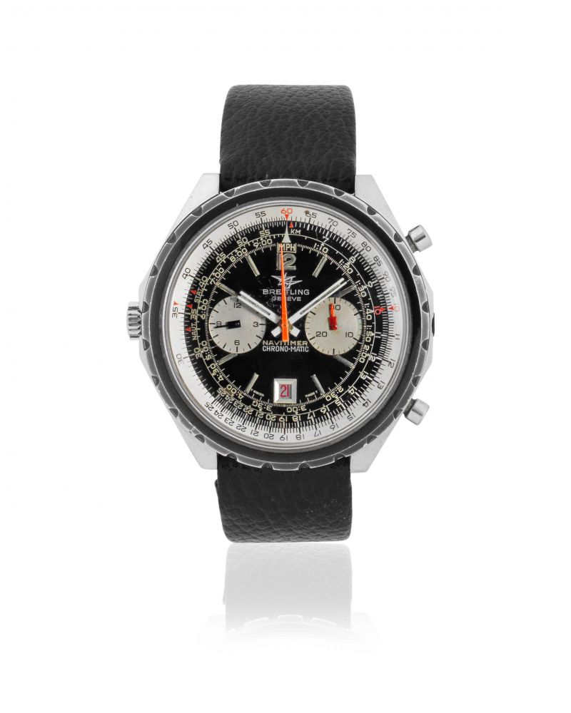 Breitling. A stainless steel automatic calendar chronograph wristwatch