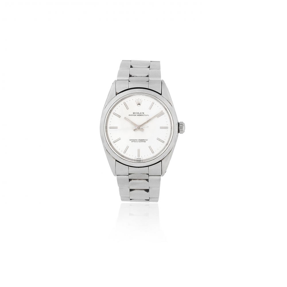 Rolex. A stainless steel automatic bracelet watch