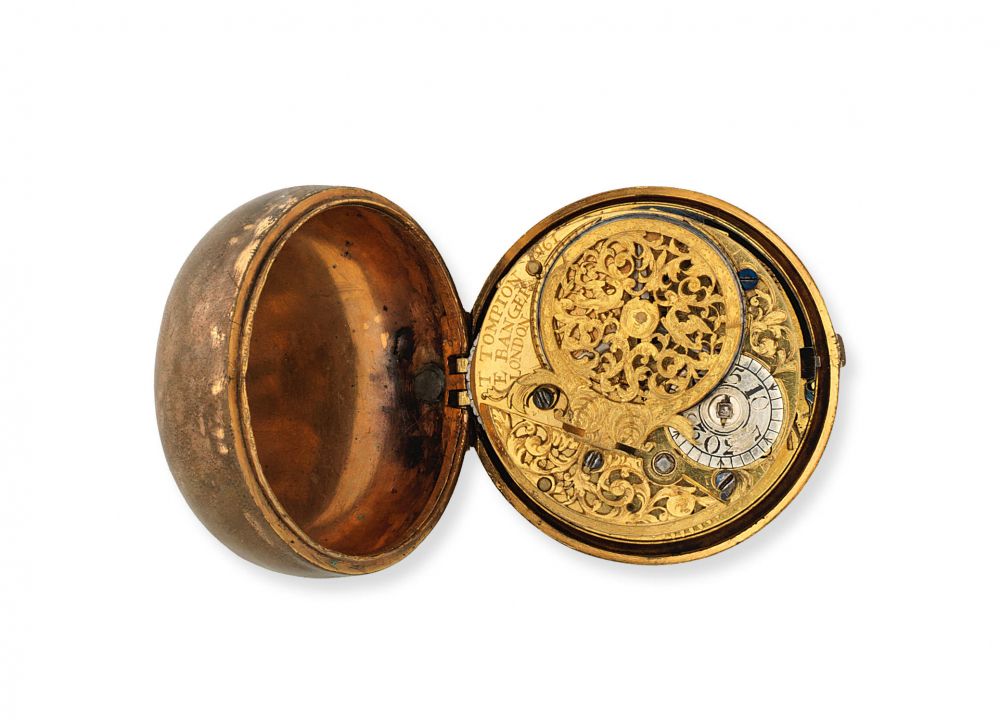 Thomas Tompion & Edward Banger, London. An early 18th century gilt metal consular case pocket watch