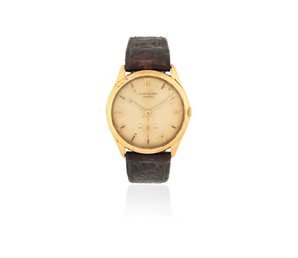 Patek Philippe. An 18K gold manual wind wristwatch