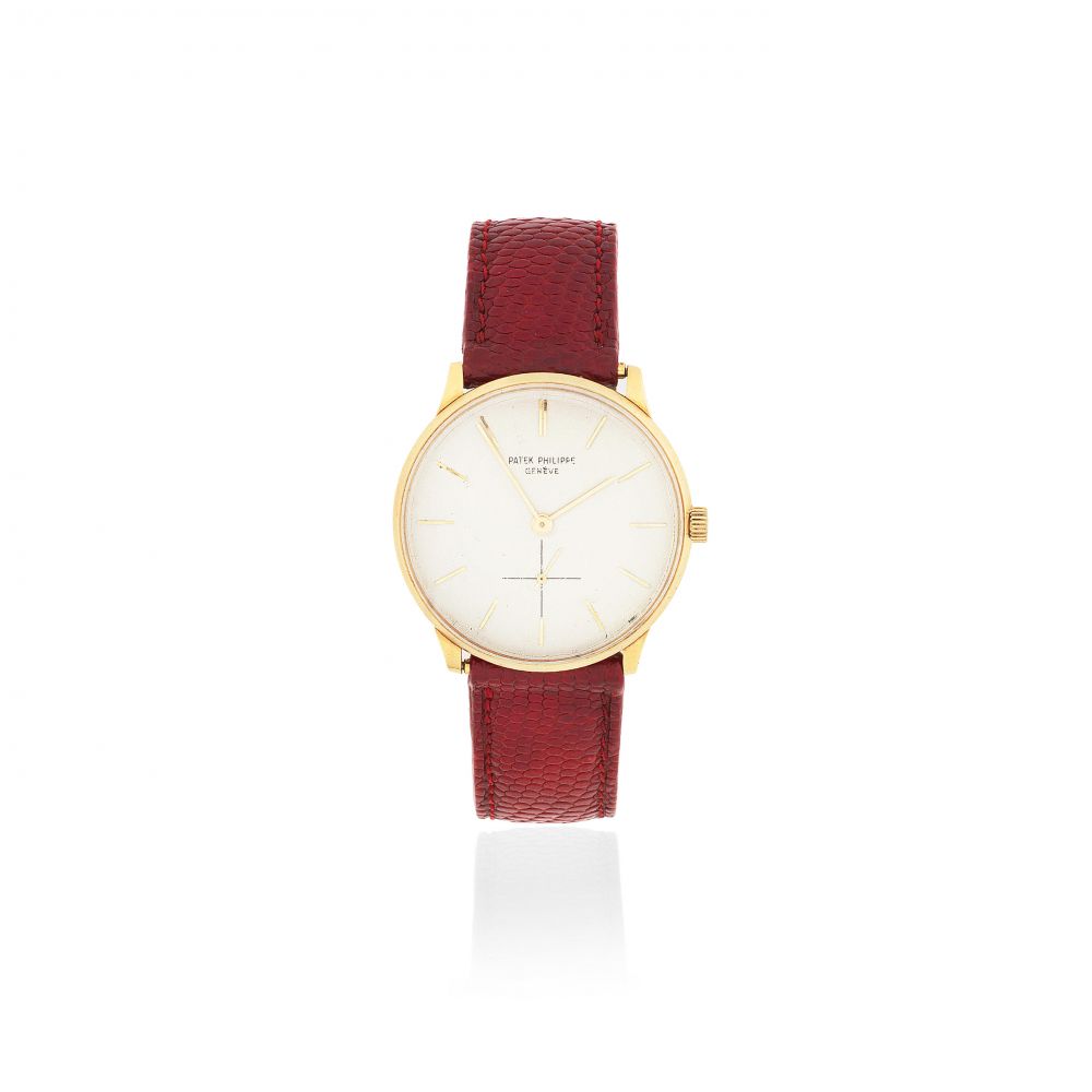 Patek Philippe. An 18K gold manual wind wristwatch