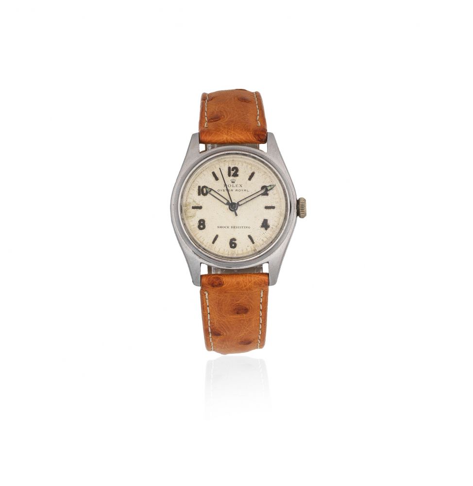 Rolex. A recently serviced stainless steel manual wind wristwatch