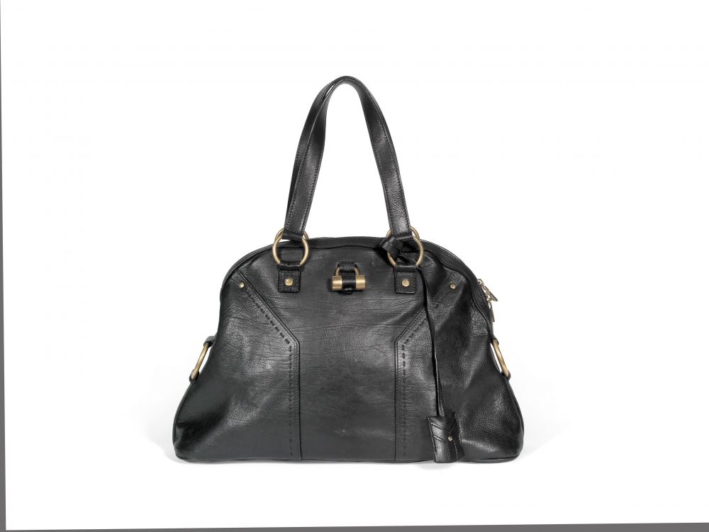 Black Leather Muse Bag