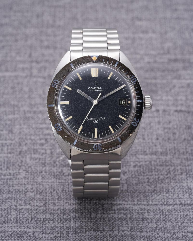 Omega | Seamaster 120 Ref.166027, A Stainless Steel Diver's Bracelet Watch with Date, Circa 1968