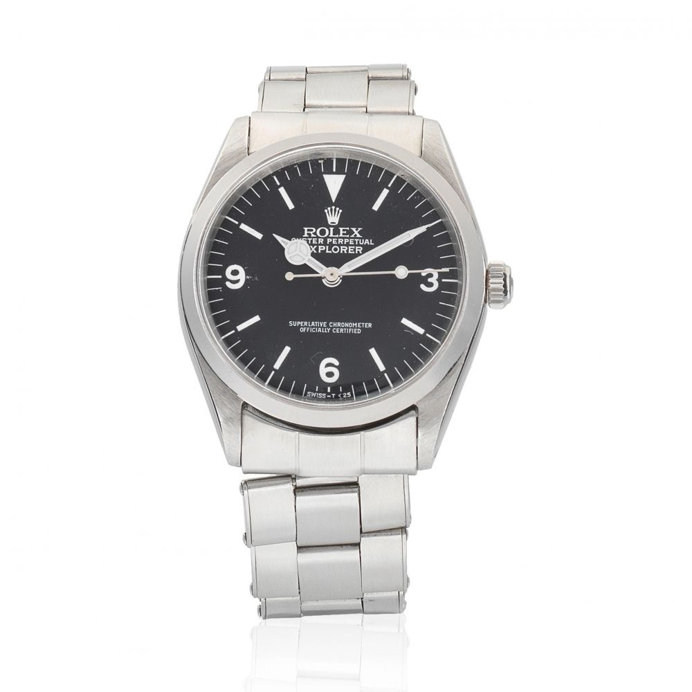 Rolex. A stainless steel automatic bracelet watch