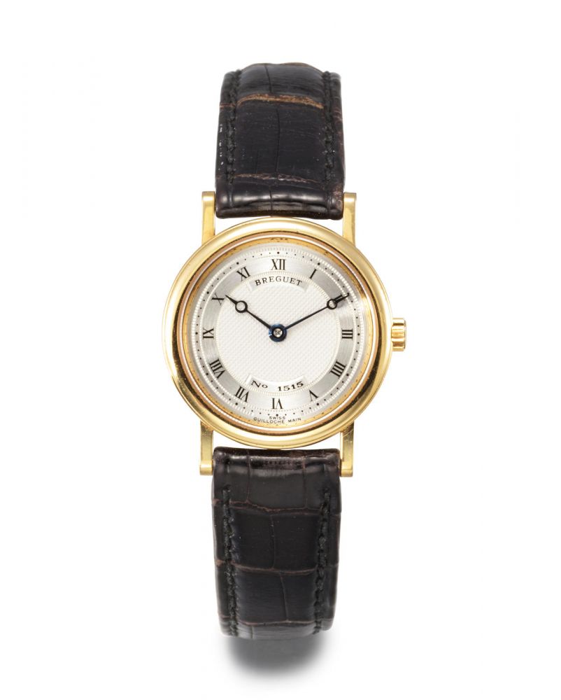 BREGUET. A LADY'S YELLOW GOLD WRISTWATCH, CIRCA 1995