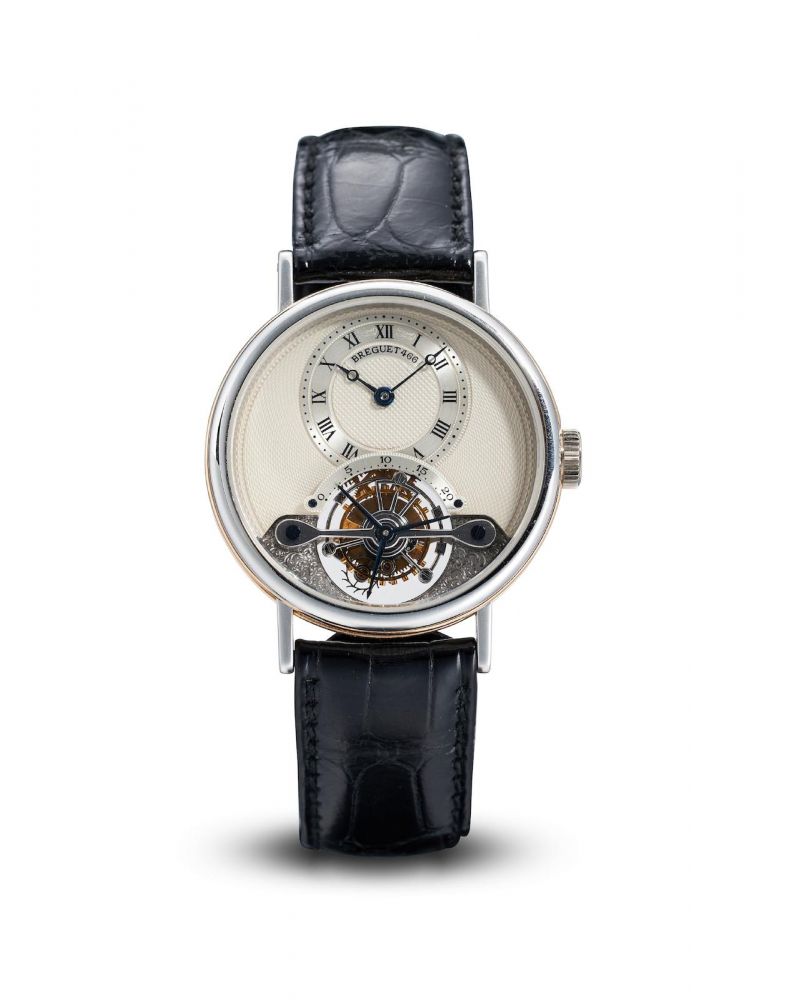 Breguet | Classique Complication Ref.3450, a rare platinum and pink gold tourbillon wristwatch, circa 1990