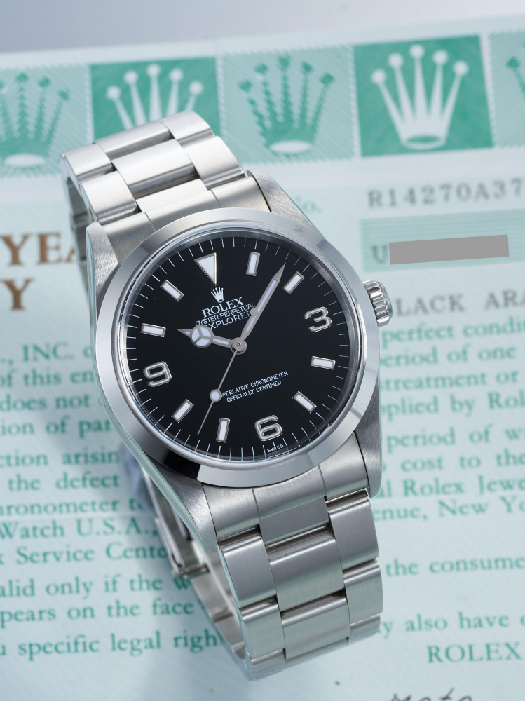 ROLEX | OYSTER PERPETUAL EXPLORER, REF.14270, A STAINLESS STEEL BRACELET WATCH, CIRCA 1998
